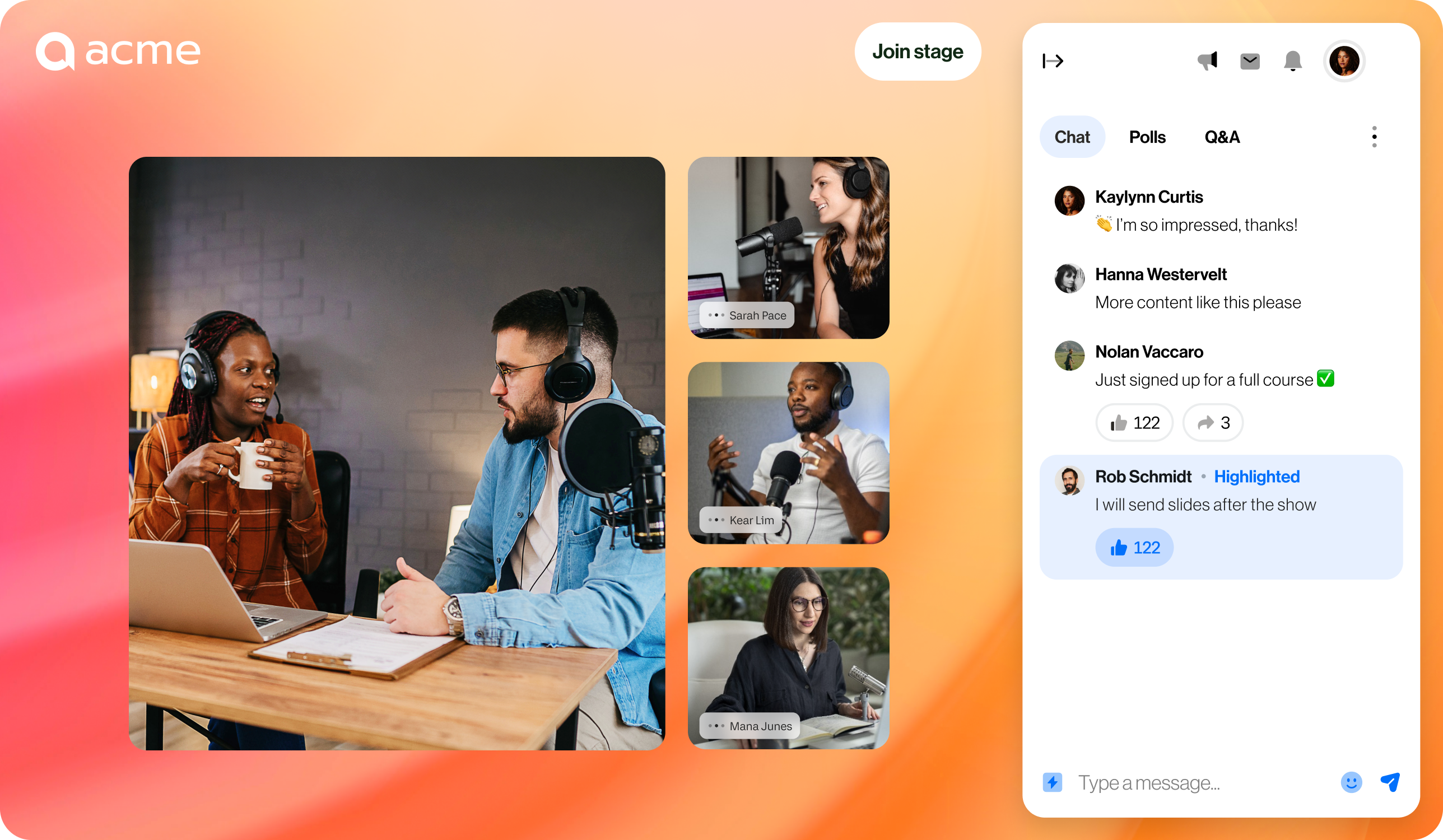 screenshot of RingCentral Events